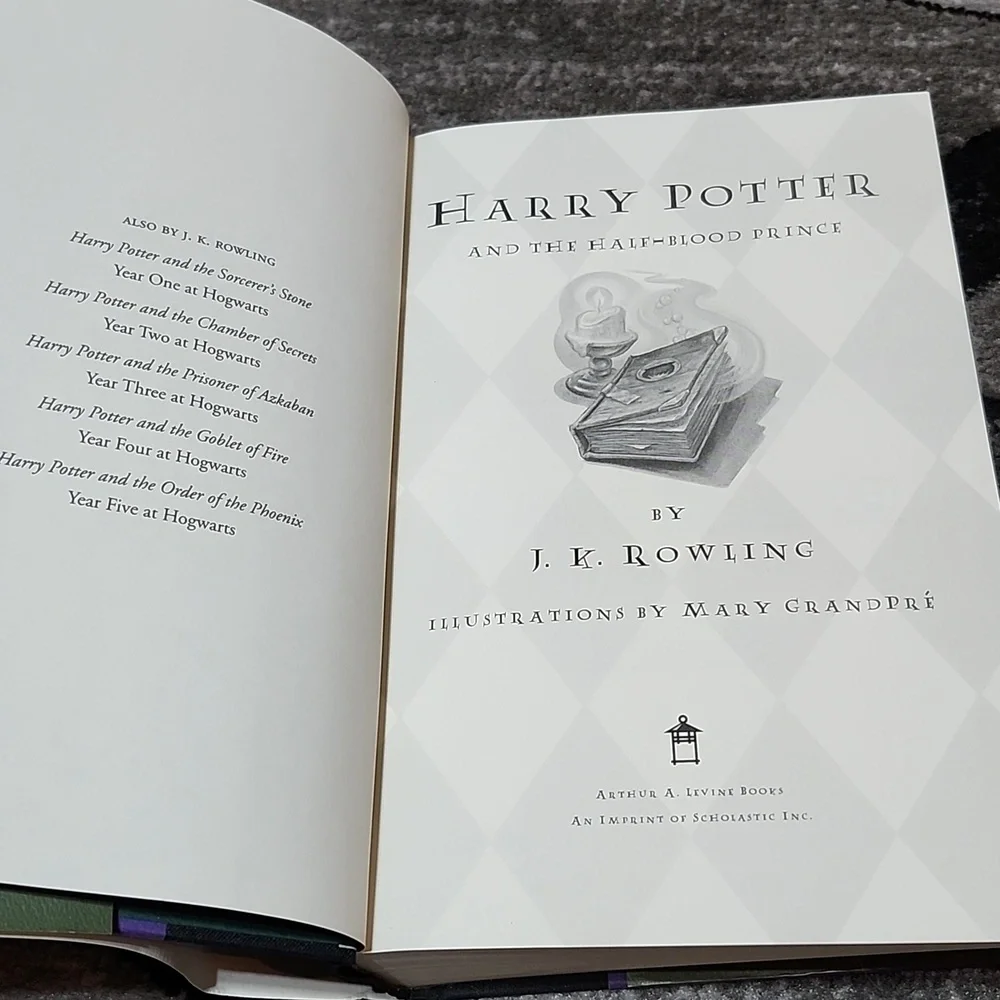 RARE/ERRORS JULY 2005 1ST EDITION HARRY POTTER AND THE HALF BLOOD PRINCE BOOK